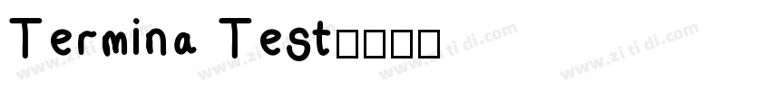 Termina Test字体转换